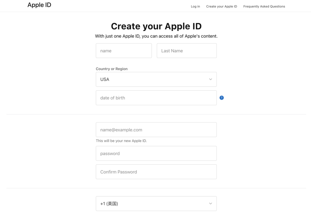 Create Your Apple ID